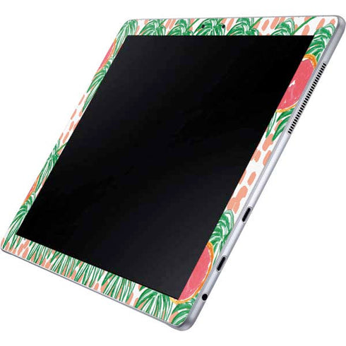 Bouffants and Broken Hearts Graphic Grapefruit Galaxy Book 12in Skin